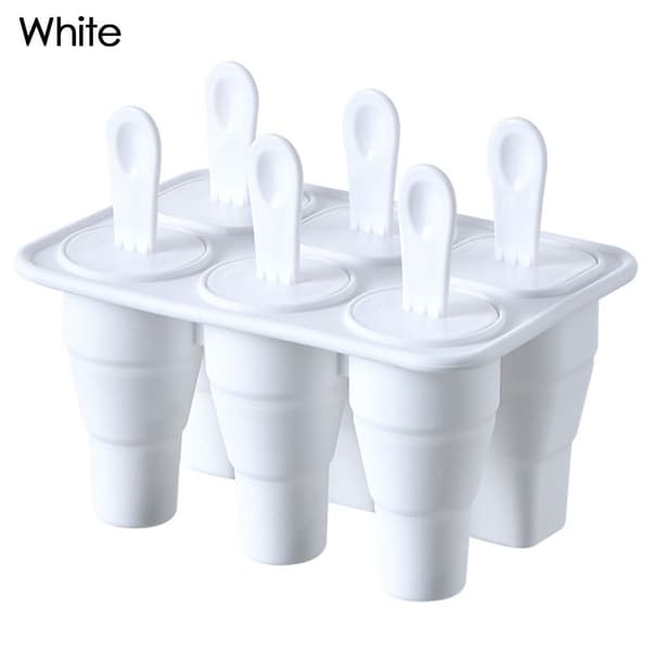 Fold Ice Grid Silikone Form HVID White