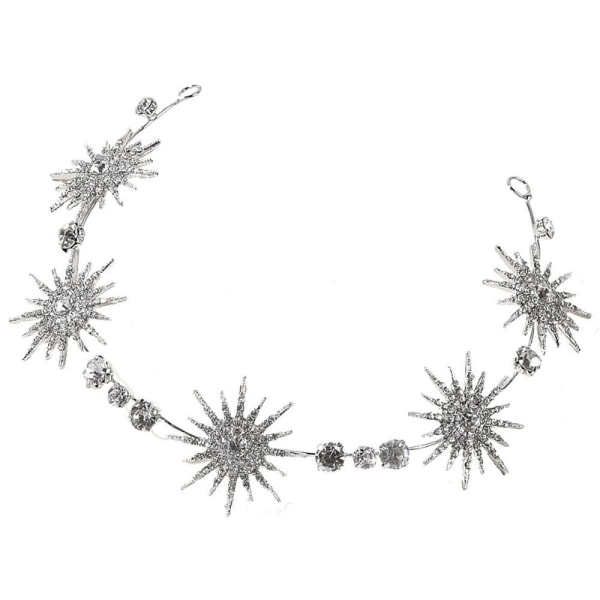 Star Headpieces Crown tekojalokivi Tiara SILVER silver