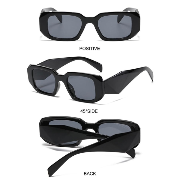 Rektangulære solbriller Y2K solbriller C5 C5 C5