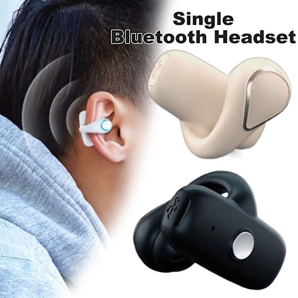 L33 Bluetooth Headset Tws øretelefon SORT ENKELT ØRE ENKELT ØRE black single ear-single ear