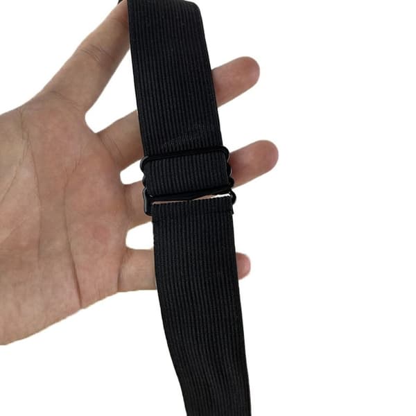 5 stk. paryk fast materiale Elastikbånd SORT 2.5CM 2.5CM black 2.5cm-2.5cm