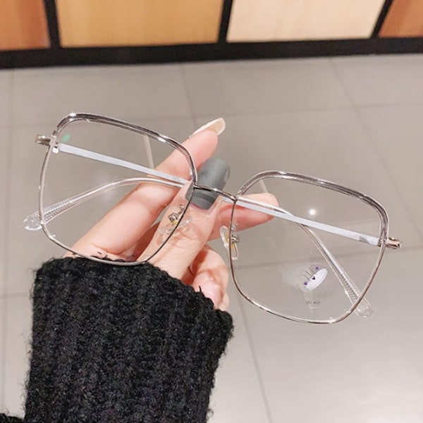Anti-Blue Light Glasses Ylisuuret silmälasit HARMAA Grey