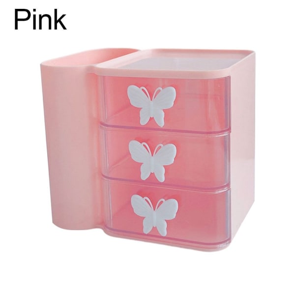 Desktop Storage Case Sekalaiset Säilytyslaatikko PINK Pink