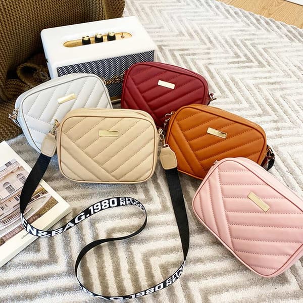 Mode PU Axelväska Handväskor Dam Sling Bag ROSA pink