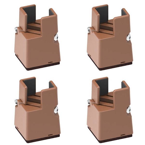 4 ST Fotdyna Möbelhöjning BRUN-75MM BRUN-75MM Brown-75mm