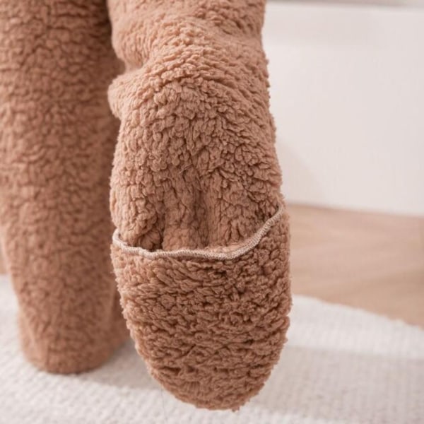 Slipper Socks Cozy Fuzzy Socks RUSKEA Brown