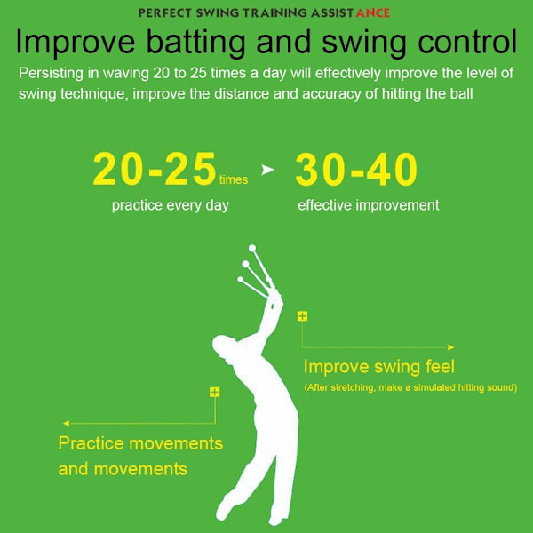 Golf Swing Trainer Teleskopisk treningsgrep Lærehjelp