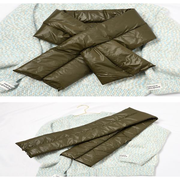 Solid vintersjal för damer varm bomullssjal KHAKI Khaki