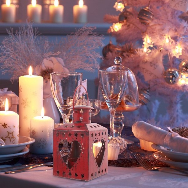 Jern Lysestage Pony Lampe HVID JULETRÆ JULETRÆ White Christmas tree-Christmas tree