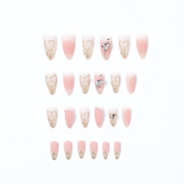 Fake Nails Long French 2 2 2
