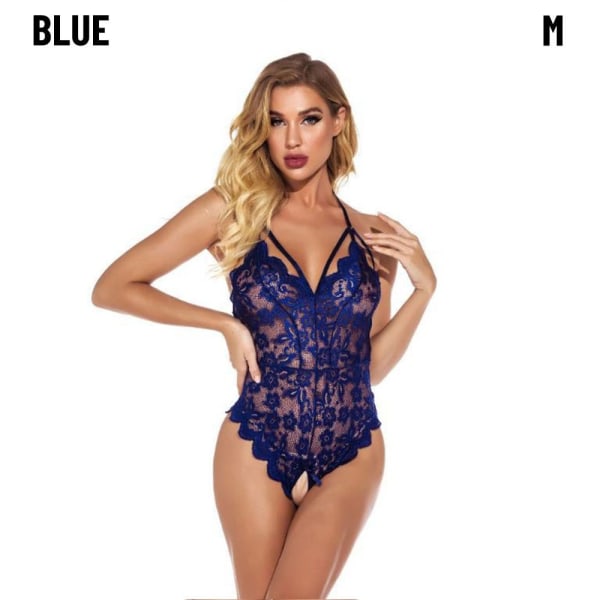 Lace Bodys Lingeri Nattøj-Undertøj BLUE M blue M