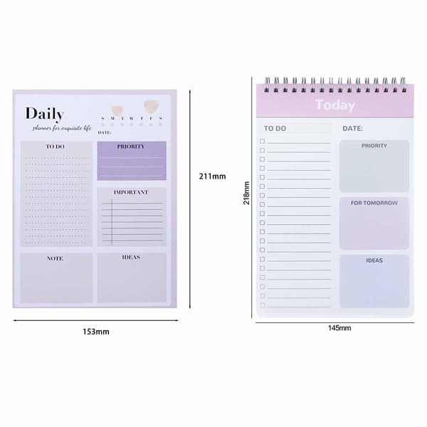 Ugentlig Pad Planner Memo Note 3 3 3