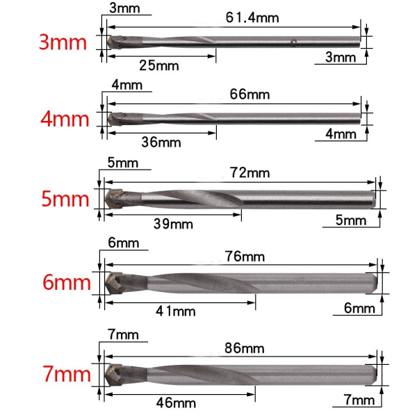 Twist Drill Bor 10MM 10mm