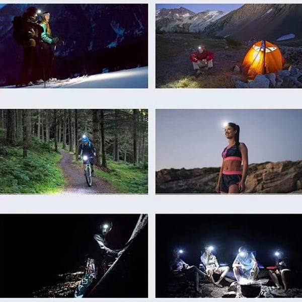 Arbejdslampe Camping pandelampe Trekking Light 1pcs