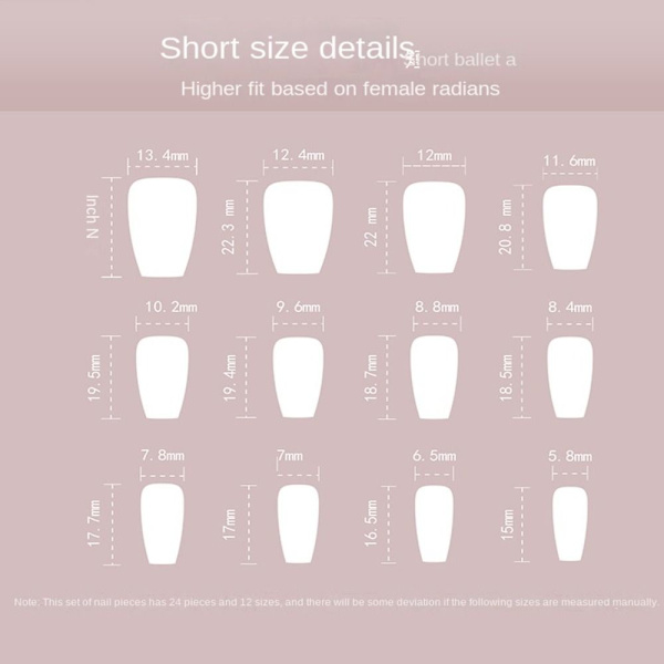 Falska naglar Fake Nails JP2810 JP2810 JP2810