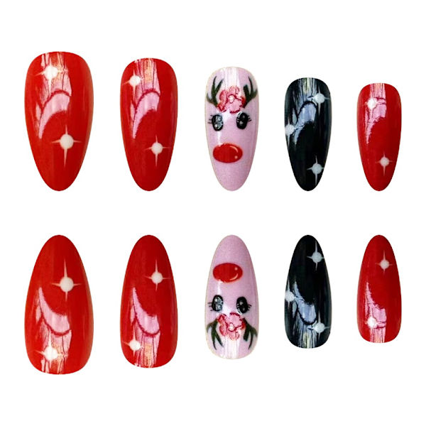 Almond Fake Nails Tekokynnet XG-38-12 XG-38-12 XG-38-12