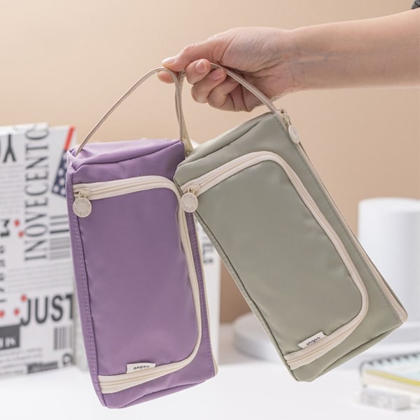 Case med stor kapacitet Pennfodral LILA purple