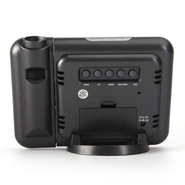 Smart Vekkerklokke LED Projektor Klokke SVART black