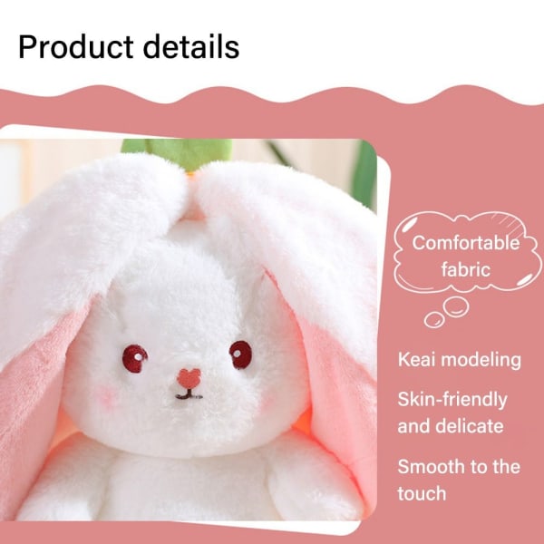 Bunny Gulrot Plysj Leker Jordbærpute JORDBÆRKININ sStrawberry Bunny