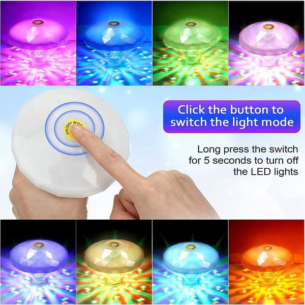 Flydende Pool Lampe LED Dam Lys Bade Undervandslys