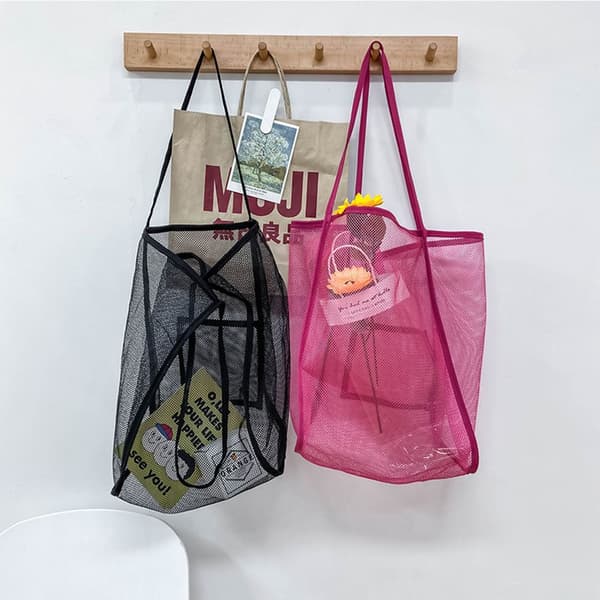 Mesh Beach Bag Strandväska BLÅ blue