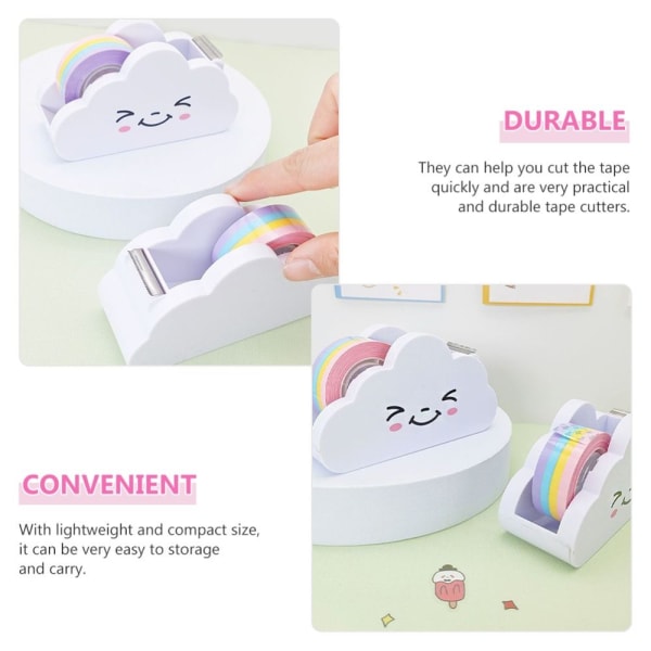 Tape Dispenser Tape Cutter Desktop Tape Hållare With Tape