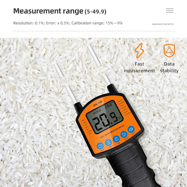 Grain Moisture Meter Digitaalinen LCD viljan kosteus