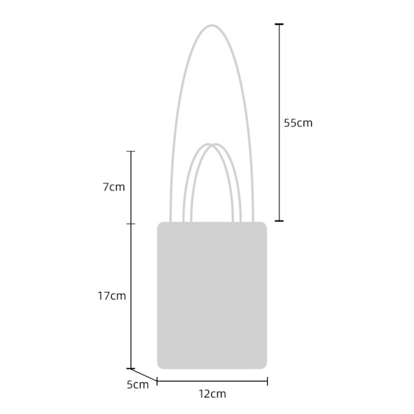 Stickad handväska Knot handledsväska 3 3 3