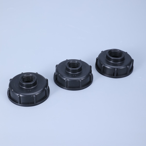 2STK IBC Tankbeslag Gjenget hette SORT 18MM black 18mm