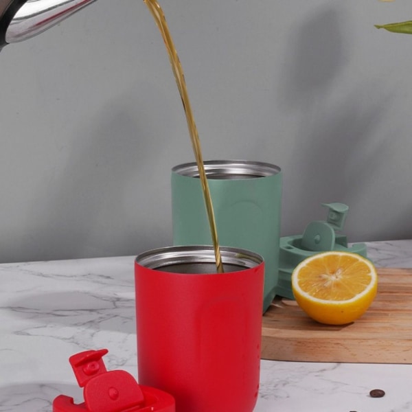 Mini kaffekopp vannflaske RØD red