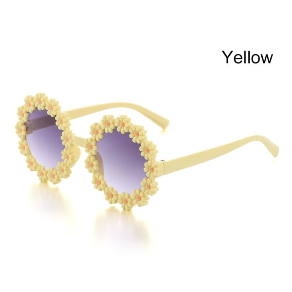 Kids Daisy Solbriller Flower Solbriller GUL Yellow