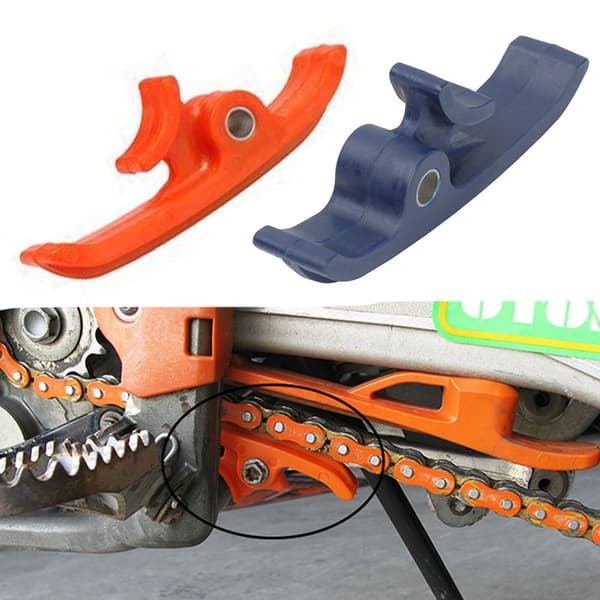 Motorcykel Chain Slider Flat Fork Gliding Guide ORANGE orange