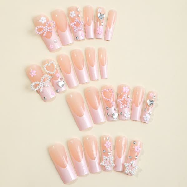 Long Water Pipe Fake Nails False Nail 2 2 2