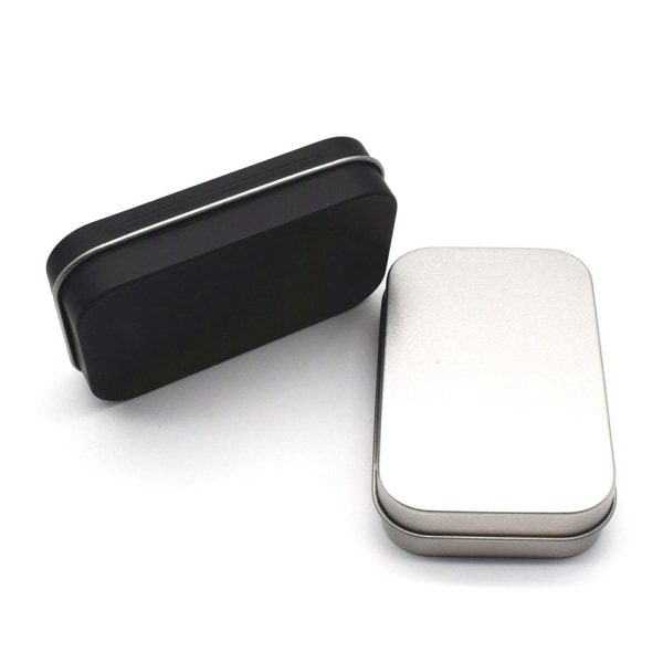 2kpl Flip Iron Box Small Box SILVER silver