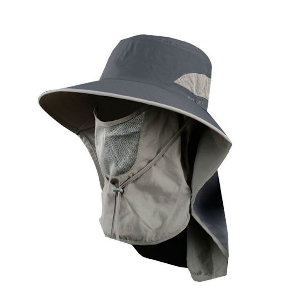 Fiskehat Solhat LYS GRÅ light grey