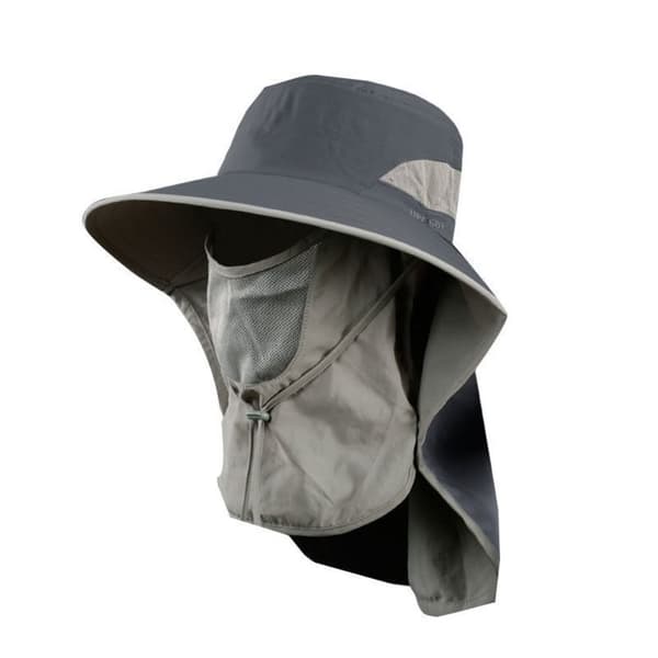 Fiskehatt Solhatt MÖRKGRÅ dark grey