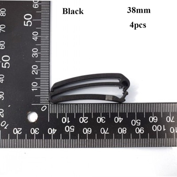 Molle Webbing Spänne Bältesände Clip SVART 38MM Black 38mm