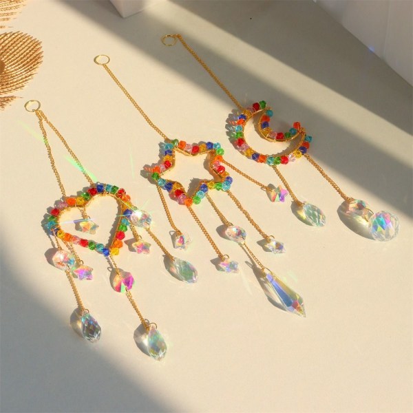 Crystal Sun Catchers Rainbow Prisms Riipus MOON MOON