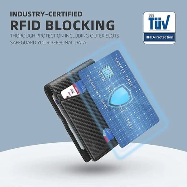 Mikrofiber RFID plånbok myntväska B B B