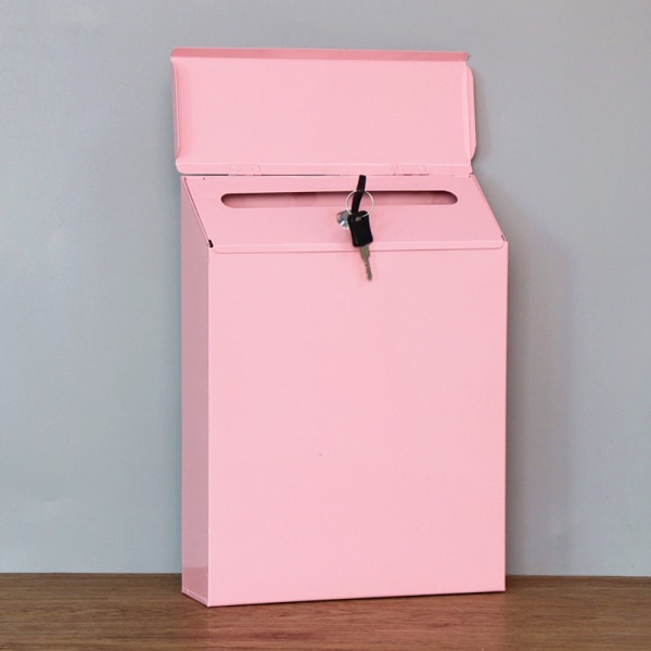 Postkasse Brev Opbevaringskasse PINK Pink