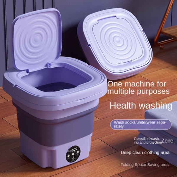 Sammenfoldelig vaskemaskine vaskemaskiner PURPLE UK UK purple UK-UK