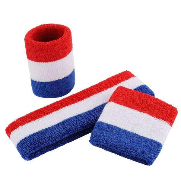 3 stk/sett Sportsarmbånd Svettehodebånd E E E