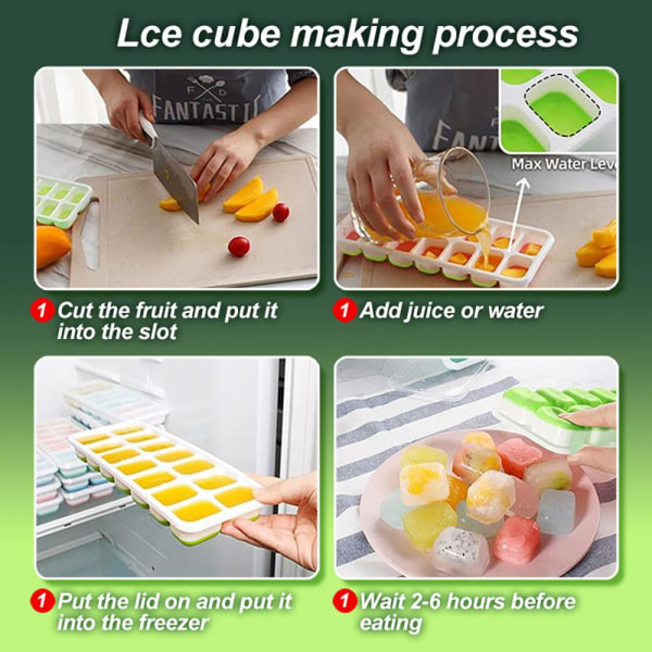 Isbitbrett Ice Cube Maker Form ORANSJE orange