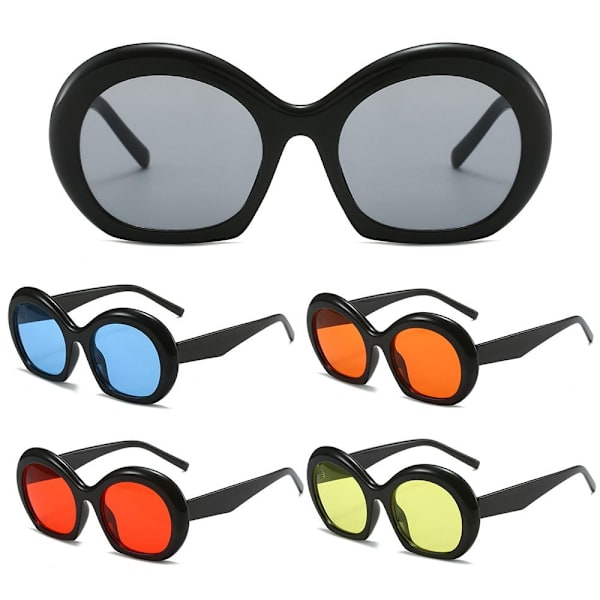 Halfmoon Solbriller Punk Solbriller SORT-GUL SORT-GUL Black-Yellow