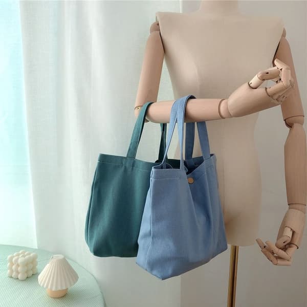 Lerretsveske Tote Bag GRÅ grey