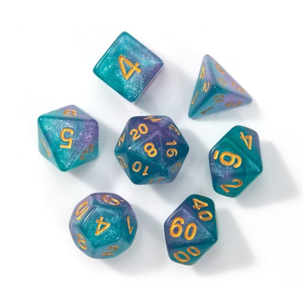 7 kpl / set DND Dice Polyhedral Dice 02 02 02