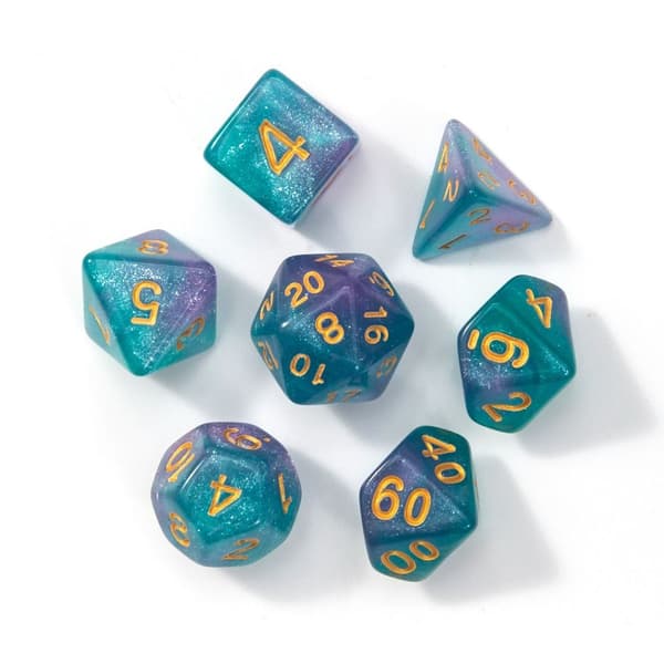 7 stk/sett DND terning polyedrisk terning 02 02 02