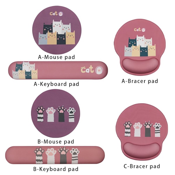 Bracer Mice Pad Tangentbordsdynor B-KEYBOARD PAD