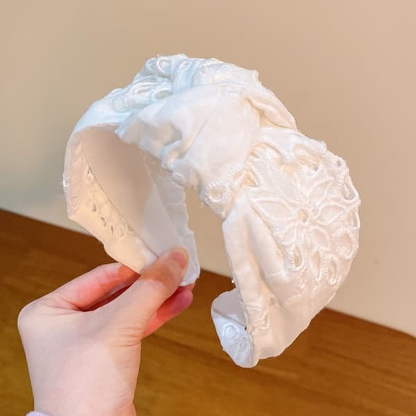 Hårbåge Knot Hårband VIT white