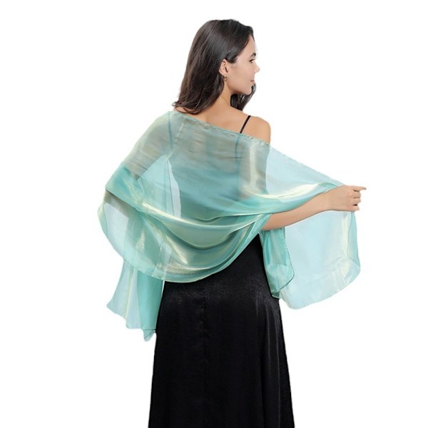 Scarf Aftonklänningar Sjal SVART GRÖN SVART GRÖN Blackish Green